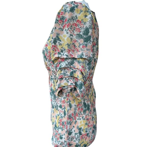 COMPTOIR DES COTONNIERS Silk Floral Blouse in Size 38 (8) - Picture 3 of 9